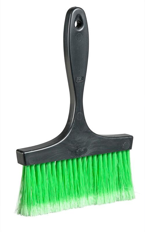 BK-KW2027-GN - 7" Plastic Whitewash Brush - Green Flagged - 2 Row