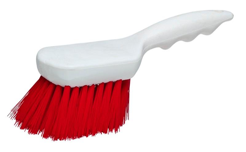 BRP-210WS-RD - Spectra 9" Short Handle Pot Brush - Red