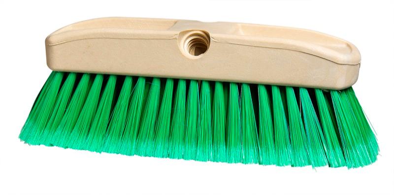 BV-300F - 10" Vehicle Brush with Soft Bristles - Green