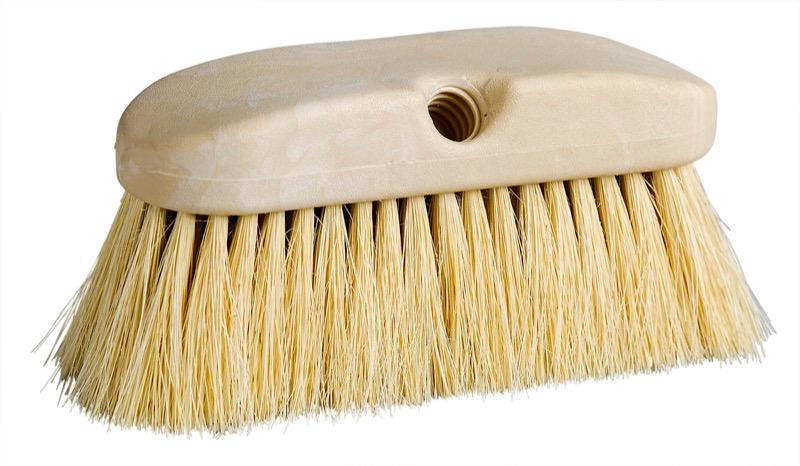 BW-205WT - 8" Vehicle Brush - White Tampico