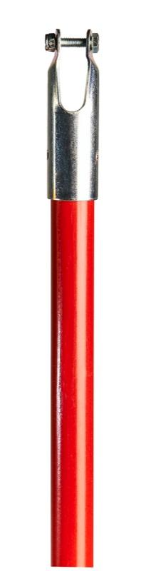 DF-EZY60F-RD - Manche de balai anti-poussière BreakAway 60" - Fibre de verre - Rouge