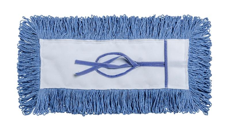 DM-GST518-L-BL - 18" G-STAT Looped Dust Mop - Keyhole Backing - Blue