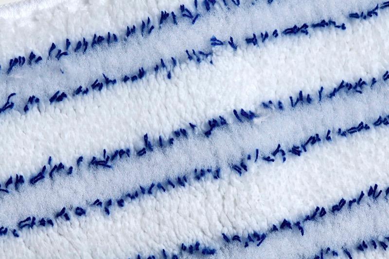 EFM-FMV64416 - 16" MicroStrip Microfiber Flat Mop Pad - Velcro Style