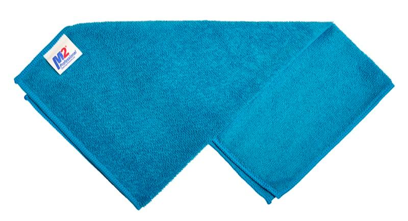 MC-580-BL - Sani-Pro Light Microfiber Cloths - 16" x 16" - 240gsm - Blue