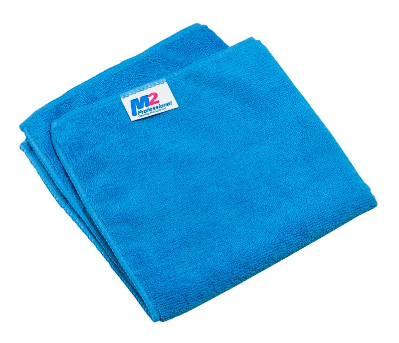 MC-620-BL - 2-Pack Microfiber Cloths - 14" x 14" - Blue