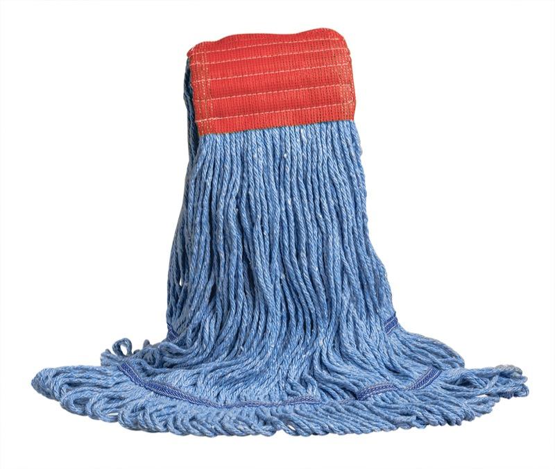 MW-SW12-WB-BL - Swinger™ Synthetic Loop Mop - Wide Band - 12oz - Blue