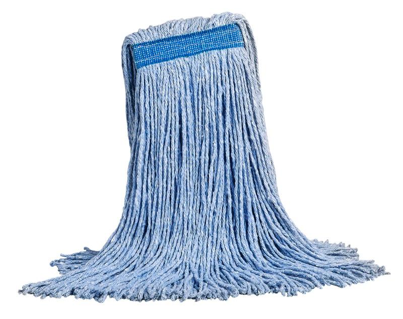 MW-SWC16-BL - Swipe™ Cut-End Mop - Bande étroite - Bleu - 16 oz