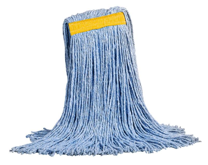 MW-SWC24-BL - Swipe™ Cut-End Mop - Bande étroite - Bleu - 24 oz