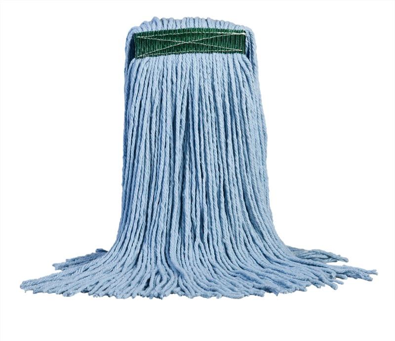 MW-VEC20B-BL-CA - 20 oz Dura-Pro Cut-End Mop - Narrow Band - Blue