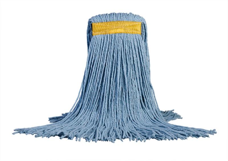 MW-VEC24B-BL-CA - 24 oz Dura-Pro Cut-End Mop - Narrow Band - Blue