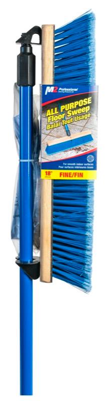PB-600-BT18 - Side Clipped Soft Sweep Push Broom with Handle - 18 Inch