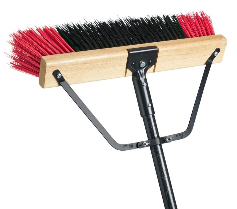 PB-700-RB24 - Ryno Stiff Push Broom - Red - 24 Inch