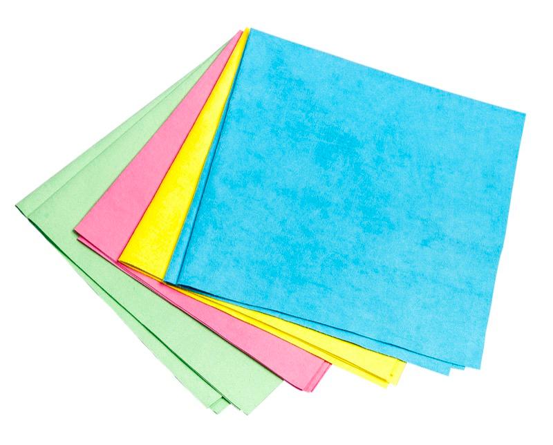 QM-7580 - Q-Star Non-Woven Microfiber Cloth - 16"x16" - 12 Pack - Blue