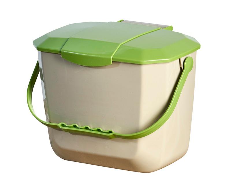 RYC-0108-BE-GN - Organic Waste Countertop Bin - 2 Gal / 8L