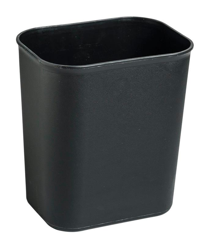 28qt Waste Basket - Black