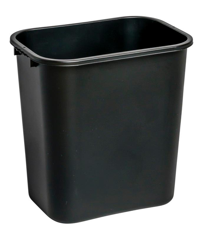 WM-PS028 - 28 Qt Waste Basket - Black
