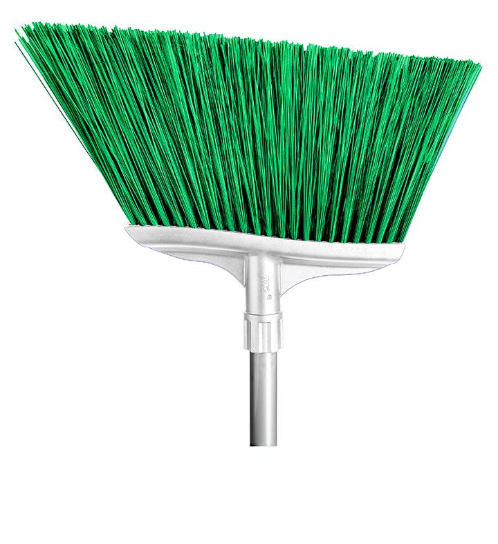 BA-3100-GN - Spectra 16" Color-Coded Angle Broom with 48" Fiberglass Handle - Green
