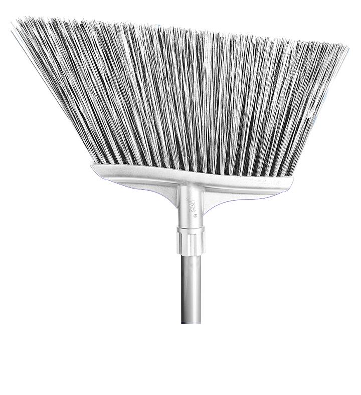 BA-3100-WH - Spectra 16" Color-Coded Angle Broom with 48" Fiberglass Handle - White