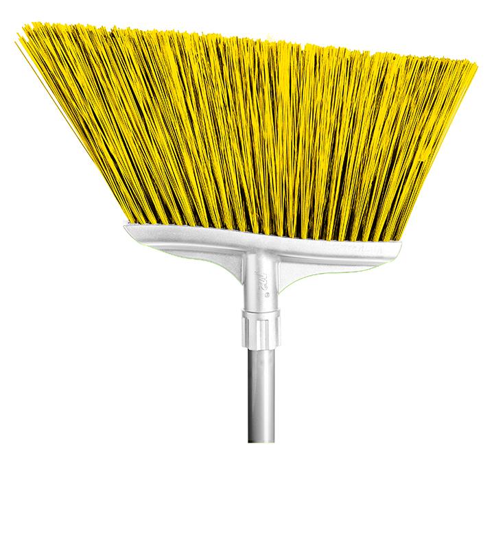 BA-3100-YE - Spectra 16" Color-Coded Angle Broom with 48" Fiberglass Handle - Yellow