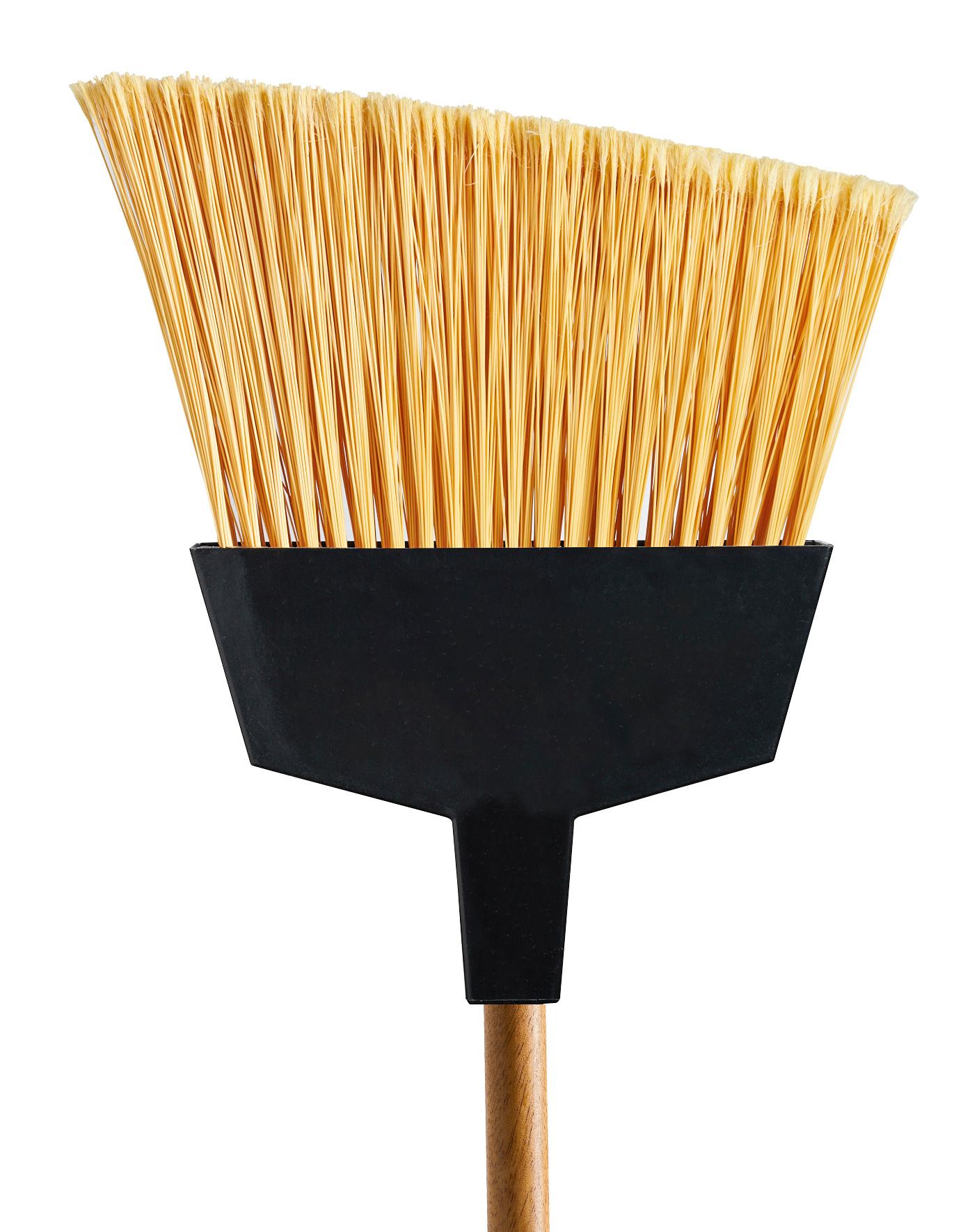 BA-9800-W - 13" Industrial Angle Broom with Wood Handle