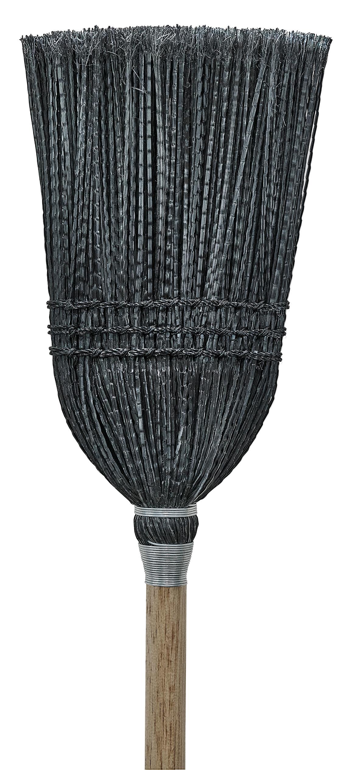 BC-103P-BK - Plastic Lobby Corn Broom
