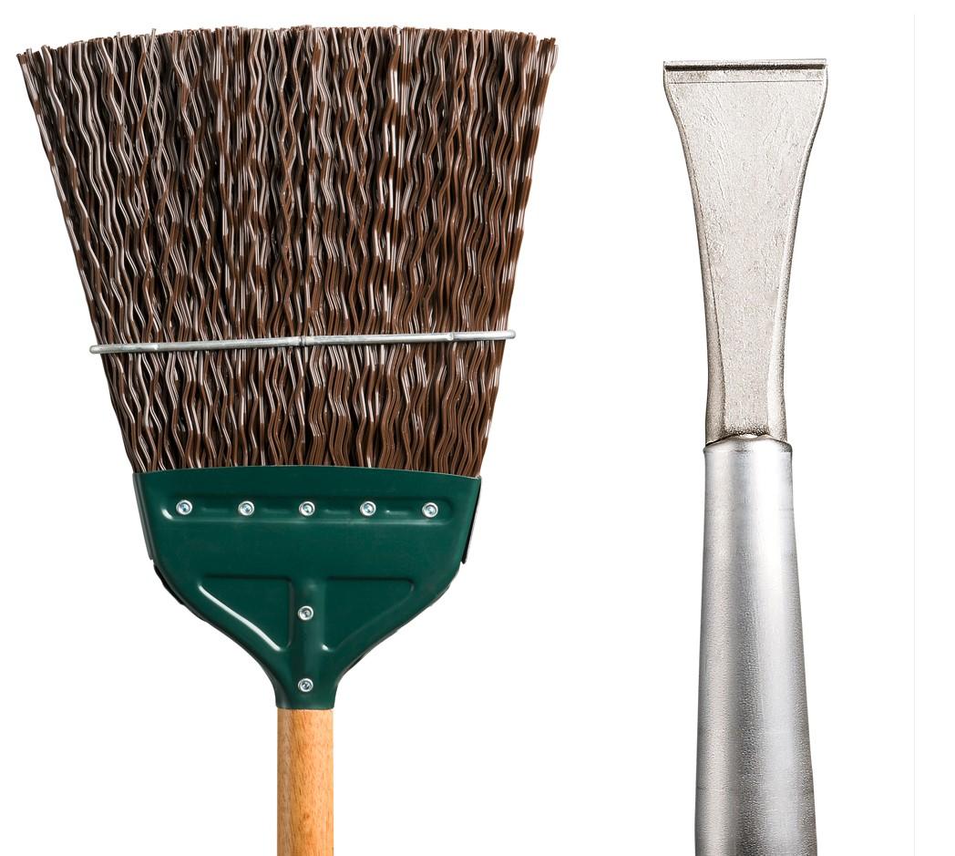 BT-112 - Track / Switch Industrial Broom with Forged Chisel