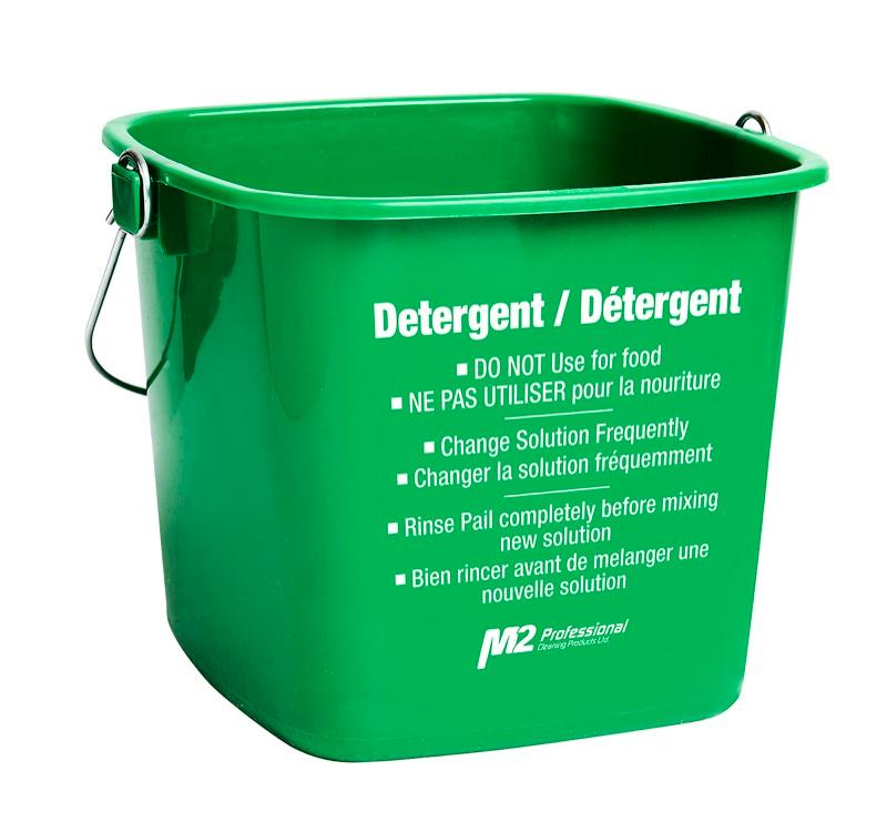 PA-3606G - 6Qt Sani-Clean Pail - Detergent - Green
