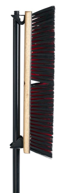 PB-540-RB18 - Side-Clip Medium Stiff Push Broom with Handle - 18 Inch