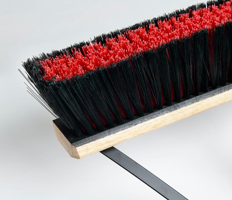 PB-540-RB24 - Side-Clip Medium Stiff Push Broom with Handle - 24 Inch