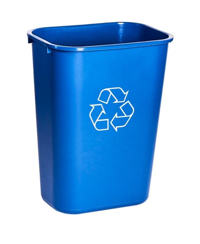 WM-PS028-BL - 28qt Waste Basket - Blue
